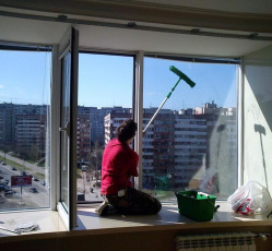 Мытье окон в однокомнатной квартире Суходол